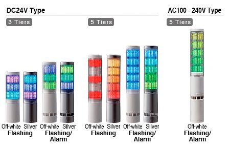 Luces de Torre LED Inteligentes Multicolor Φ60mm Serie LA6
