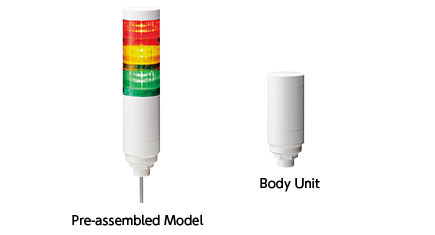 Baliza de señalización USB LED de 60 mm con conector M12 LR6-WC
