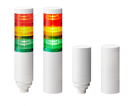 Torres de señal LED de Φ60mm con clasificación IP67/IP69K y conector M12 LR6+FB295