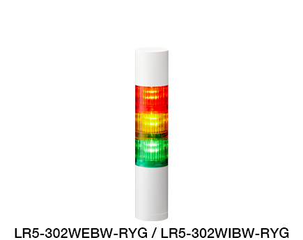 Baliza de Señalización LED Φ50 (compatible con control Ethernet / EtherNet/IP) Serie LR5-LAN
