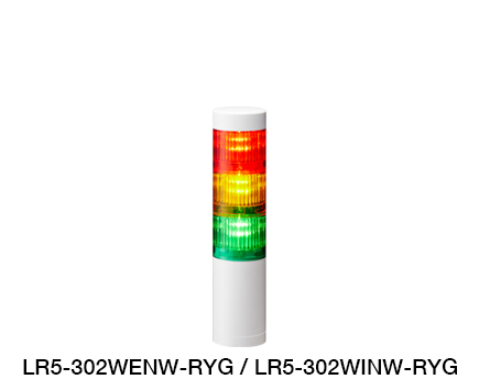 Baliza de Señalización LED Φ50 (compatible con control Ethernet / EtherNet/IP) Serie LR5-LAN