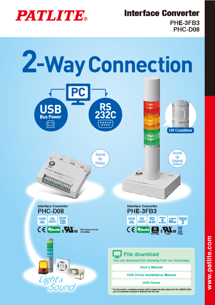 PHE-3FB3 / PHC-D08<br> (Inglés)