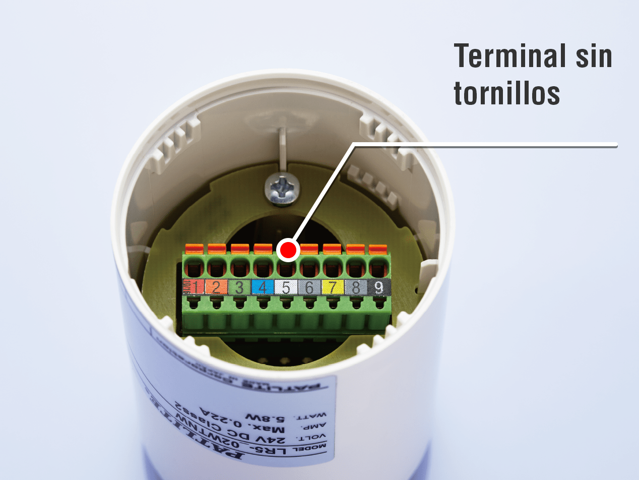 Terminal sin tornillos