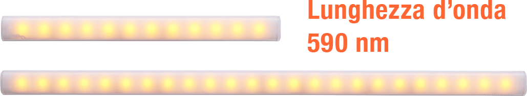 CLA-02 Ámbar con espectro de pico a 590 nm